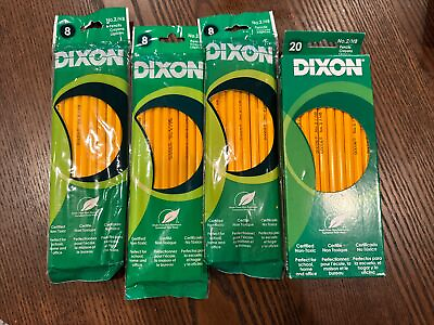#ad Lot Of DIXON No. 2 Pencils HB Wood Latex Free Eraser Certified Non toxic $9.99