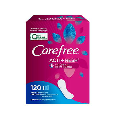 #ad Carefree Acti Fresh Regular Pantiliners Unscented 120 Ct $25.05