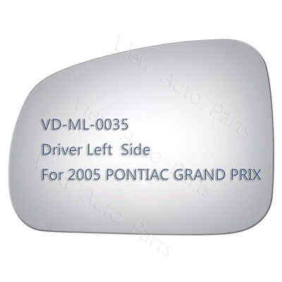 #ad For 2005 Pontiac Grand Prix Replacement Mirror Glass Left Side LH 4159 Adhesive $13.98