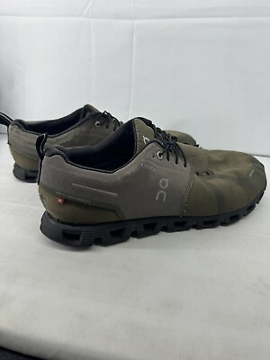 #ad On Men#x27;s US 12 Cloud 5 Waterproof Running Shoes 59.98840 Olive Green $45.00