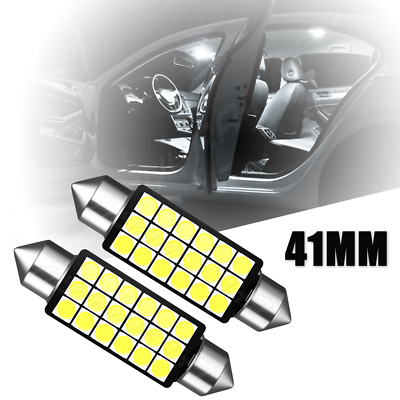 #ad 2X 41mm LED Festoon Bulb 18SMD 578 Car Interior Dome Map Light 211 2 212 2 Lamp $5.49