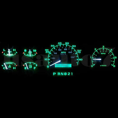 Dash Cluster Gauge GREEN LED LIGHT BULB KIT Fit 92 96 Ford F150 F250 F350 Bronco $9.99