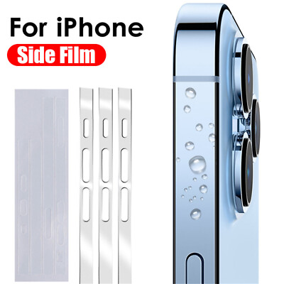#ad Matte Side Border Protector Film for iPhone 15 14 13 Pro 12 Pro Phone Side Film C $3.44