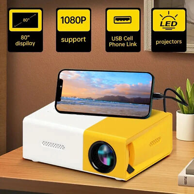 #ad Mini Portable Projector 1080P LED Pico Video Projector for Home Theater Movie US $18.99