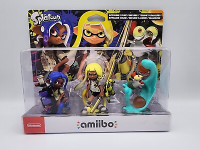 #ad Nintendo amiibo Splatoon 3 Blue Yellow Octoling Smallfry 3 Pack US Seller $46.95