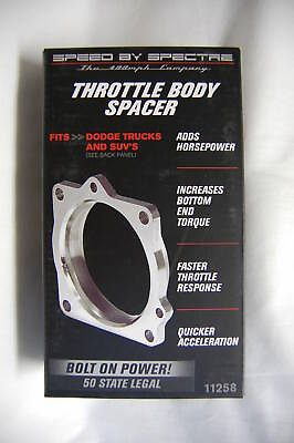 #ad SPECTRE 11258 Aluminum Throttle Body Spacer for Dodge Truck SUV 2003 08 Durango $16.96