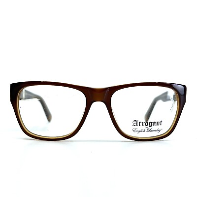 #ad Arrogant by English Laundry Eyeglasses AR105 Lager Brown Square Frames 52 17 140 $79.98