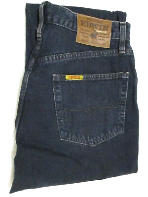 #ad Edwin Mens Blue Regular Straight Jeans size 30 Japan Made 29x34.5 $58.61