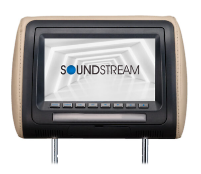 #ad Soundstream VH 70CC 7quot; Headrest Monitor 3 Colors Black Gray Tan Mirrors Android $89.82