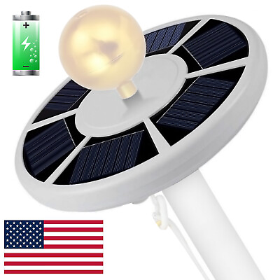 #ad Solar Powered Flag Pole Light 26 LED Auto Active Super Bright Waterproof USA $19.95