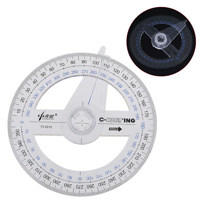 #ad Portable Diameter Of 10cm Plastic 360 Degree Pointer Protractor Ru Ks Jo $1.05