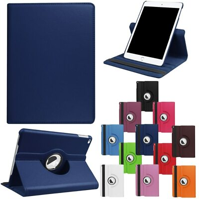 #ad For iPad Mini 4 5 Smart Cover Leather 360 Rotating Stand Case Screen Protector $10.95
