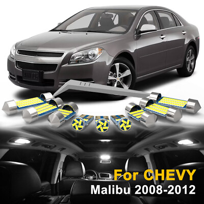 #ad 15x LED Interior Lights Map White Trunk Bulbs For Chevrolet Malibu 2008 2012 $15.98