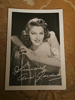 #ad Ava Gardner Original 1940#x27;s Studio Fan Mail Photo $15.00