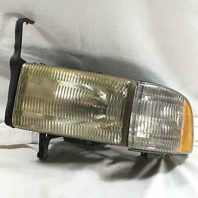 #ad OEM MOPAR Left Headlight w Turn Signal Dodge 1500 2500 3500 Pickup 94 02 $39.99