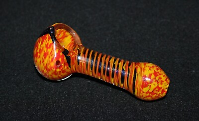 #ad 4 1 2quot; AUTUMN HARVEST TWIST Thick Glass Tobacco Smoking Pipe THICK pipe $16.95