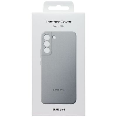 #ad Samsung Official Leather Cover for Samsung Galaxy S22 Light Gray $25.25