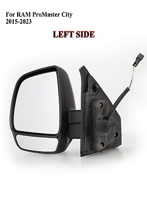 #ad Driver Left Side Door Side Mirror Manual Adjustment For RAM Promaster City 15 23 $100.99