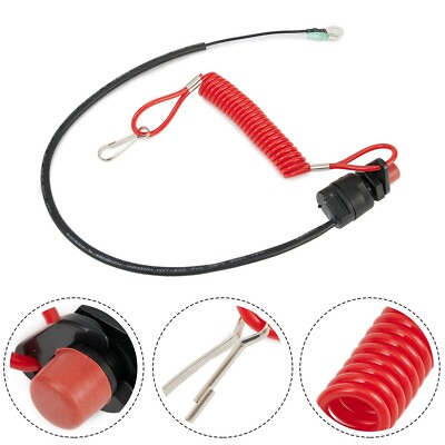 #ad Heavy Duty Safety Lanyard Clip for All Boat Outboard Engine Motor Models $15.28