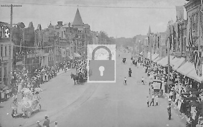 #ad Street View Parade Fayetteville North Carolina NC Reprint Postcard $4.99