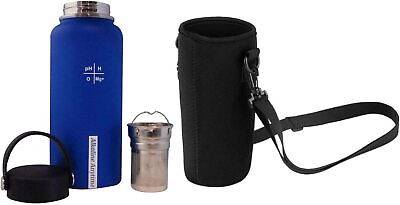 #ad 32oz. Alkaline Water Bottle Water Bottle Carrier Carry Bag and Holder Stain $48.88