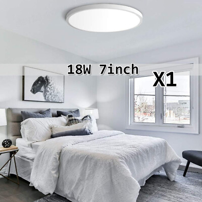 #ad LED Ceiling Light Round Panel Down Lights Bathroom Kitchen Living Room Wall Lamp $7.99