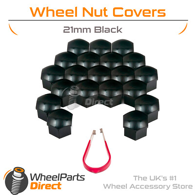 #ad Black Wheel Nut Bolt Covers 21mm GEN2 For Nissan Frontier Mk1 97 04 GBP 14.99
