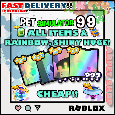 #ad PET SIMULATOR 99 PS99 PET SIM 99 Huge Enchants Boards Eggs Items $28.99