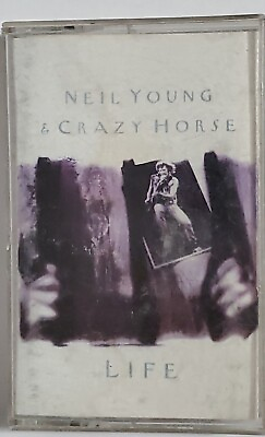 #ad NEIL YOUNG amp; CRAZY HOURSE Life Folk Rock Music Cassette Tape Ships Fast $4.00