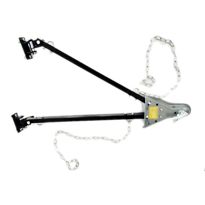 Adjustable Universal Tow Bar 2X Safety Chains 2quot; Ball Hitch 5000lbs for Towing $111.15