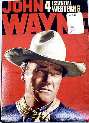#ad John Wayne: 4 Essential Classic Western Movie Collection NEW DVD $6.99