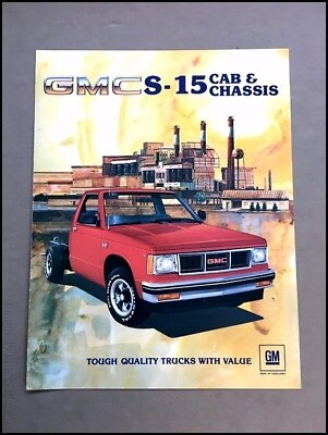 #ad 1983 GMC S 15 Cab and Chassis Pickup Truck Original Sales Brochure Folder $13.56