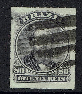 #ad Brazil SC# 64 Used Small Upper Left Side Thin Lot 032717 $4.99