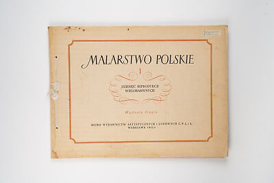 #ad Album Malarstwo Polskie I The Best of Polish Paintings and Artists of 1952 Ra $42.00