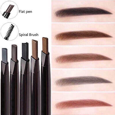#ad Natural Light Costume Eyebrow Pencil Automatic Rotation Beginner Refill $0.99