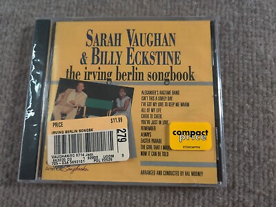 #ad The Irving Berlin Songbook by Sarah Vaughan and Billy Eckstine 1984 CD NEW $12.99