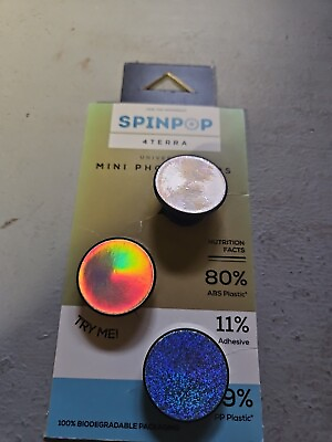 #ad SPINPOP 4terra Mini Phone grips 3 count $8.49