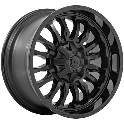 #ad 22x12 Black Black Lip Wheels Fuel D796 Arc 6x135 6x5.5 6x139.7 44 Set of 4 1 $1956.00