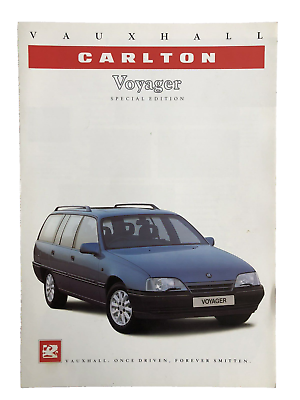 #ad Vauxhall Carlton Estate Voyager Special Edition Brochure 1989 GBP 7.95