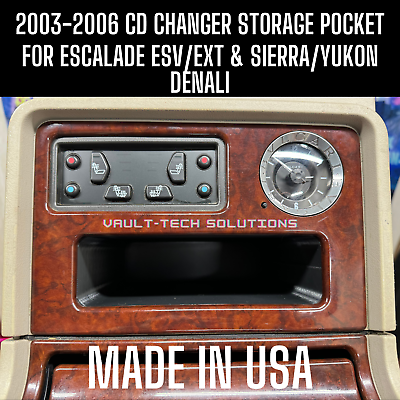 #ad 2003 2006 Escalade ESV EXT Sierra Yukon Denali CD Changer Pocket Storage Cubby $38.49