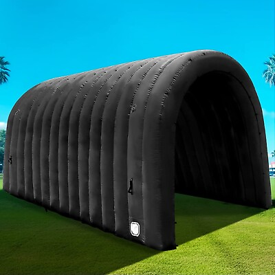 #ad OZIS Inflatable Tunnel Emergency Sports with Installed Blower Black 16x10x10ft $369.99