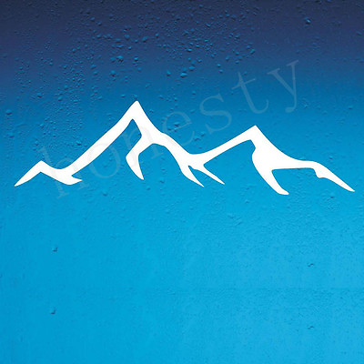 #ad 2x DECAL Mountain Vinyl sticker wanderlust adventure wild Car Window Decal $3.82