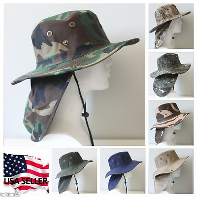 #ad Bucket Booney Mesh Hat Hunting Fishing Army Military Hiking Camping Camouflage $7.88