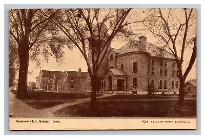 #ad Postcard Grindell Iowa Goodnow Hall 1914 $6.60
