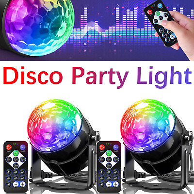 #ad 2x Strobe LED Disco Party Light DJ Dance Ball Light Sound Activated KTV Lamp $23.73