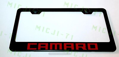 #ad Camaro Stainless Steel License Plate Frame Holder Rust Free $11.85