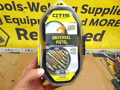 #ad OTIS Multi Caliber Pistol Cleaning Kit .22 Through .45 30 Components NEW $21.00