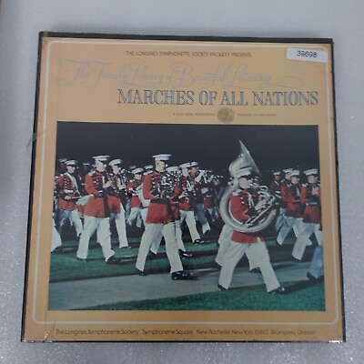 #ad NEW Family Library Of Beautiful Listening Marches Of All Nations Boxset w Shrin $7.82