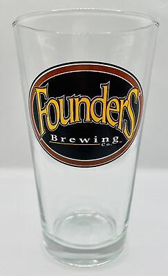 #ad Founders Brewing Co. Pint Glass Advertising Promotional $13.59