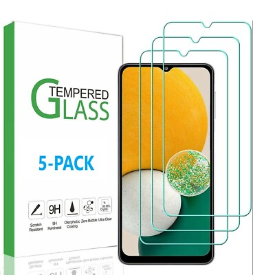 #ad #ad 5 Pack HD Tempered Glass Screen Protector For Samsung Galaxy A12 A13 A32 5G $6.69